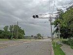 Looking north at two out-of-service ex-CGW crossings on Frederick Ave.